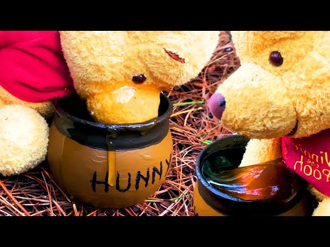 ASMR Winnie the Pooh Eating Honey (Whispered)