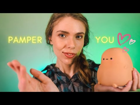 ASMR | Pampering You Through Your St. Patrick's Day Hangover | Personal Attention, Face Touching