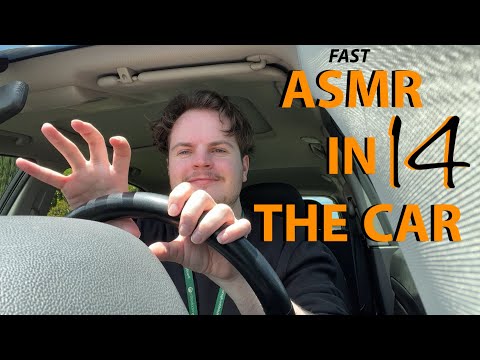 Fast & Aggressive ASMR in the Car 14 lofi Hand Sounds, Invisible triggers,Gripping&Scratching+Visual