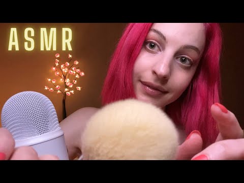 ASMR Face Brushing Softly with Affirmations for Self-Love 🫶🏼 💌 (clicky whisper) (gentle)