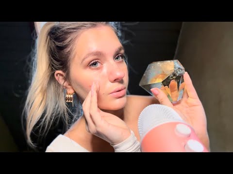 ASMR| Clicky Whisper With Clinky Tapping💎    (Mouth Sounds)