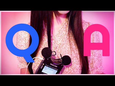 ASMR(Sub) 10K Subs Whispering QnA / Why did you start YouTube, MBTI, How much do you lift?