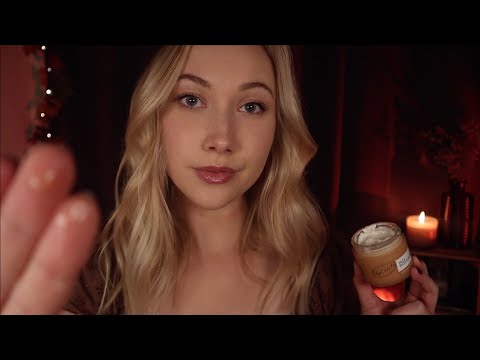 ASMR Cozy Autumnal Personal Attention (skincare, hair brushing, layered sounds) 🍂🧡✨