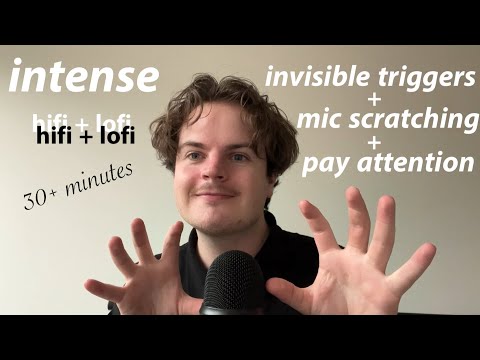 Fast & Aggressive ASMR Hand Sounds, Mic Scratching, Invisible triggers, Pay Attention+ Lofi triggers