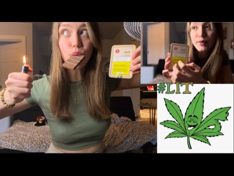ASMR Cannabis Haul & Eating Edibles