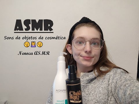 ASMR | Sons de objetos (Mostrando produtos cosméticos) 🤫💆‍♀️