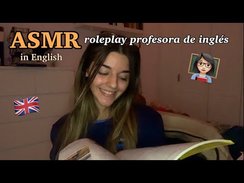 ASMR in ENGLISH 🇬🇧/ Roleplay soy una PROFESORA de INGLÉS 👩🏻‍🏫 | Paulichi21