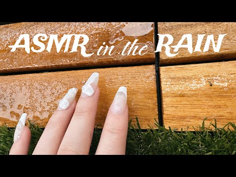 ASMR in a RAINSTORM ⛈️☔️ tapping, rain, thunder sounds [asmr in public, lofi]