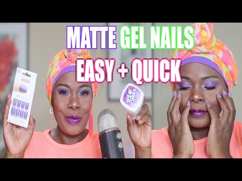 EASY QUICK MATTE GEL NAILS ASMR CHEWING GUM
