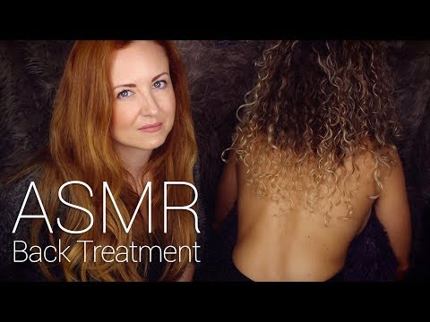 ASMR Back Tracing w/ Scratch, Brushing, Buds & Oil Massage