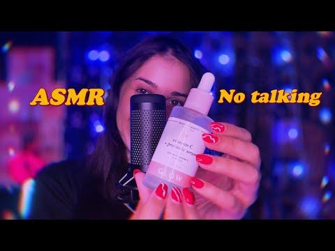ASMR ~ Addictive Tapping(ASMR NO TALKING) with slight mouth sounds ~ Background asmr