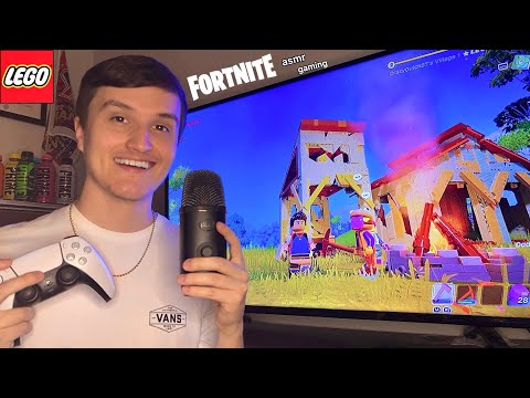 ASMR | Lego Fortnite Relaxing Gameplay (gum chewing + controller sounds)