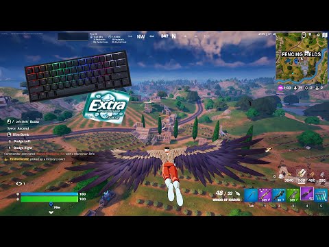 ASMR Fortnite Gaming (keyboard and gum chewing sounds)