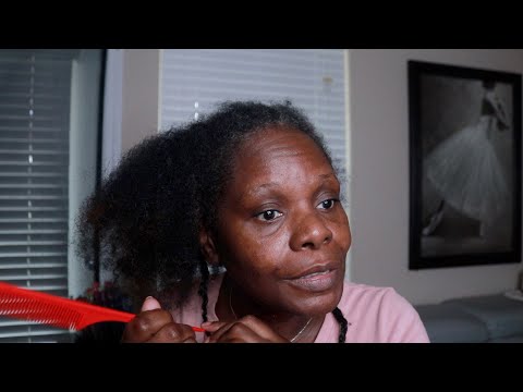 UNBRAIDING PROTECTED STYLE AFTER 38 DAYS ASMR CHEWING GUM