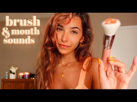 ASMR Brushing Your Face & Mouth Sounds