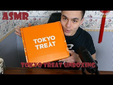 ASMR: Tokyo Treat Japanese Candy Unboxing / Mukbang / 먹방 / 木邦