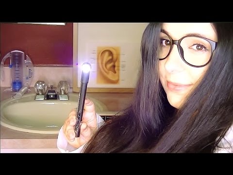 ASMR Binaural Ear Examination Role Play: Doctor Feather will see you now!