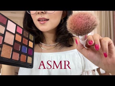 ASMR 🫦let me do ur makeup💄(personal attention, mouth sounds, tingly whispering, layered sounds)