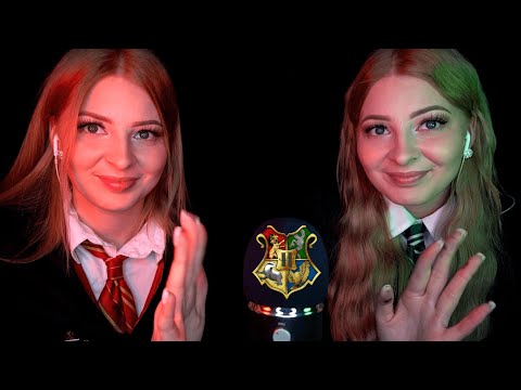 ASMR TWIN EDITION! 🤯 • HARRY POTTER ROLEPLAY 🐍 🦁 • WE WILL HELP YOU FALL ASLEEP 😴 (SASSY & FRIENDLY)