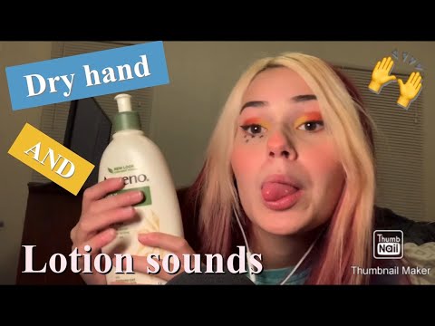 ASMR - dry/wet hand sounds & face touching❤️
