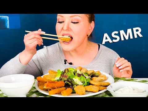 ASMR FRIED FINGER FOOD / Springroll Salat / Crunchy Tasty Delicious (Eating Sounds)
