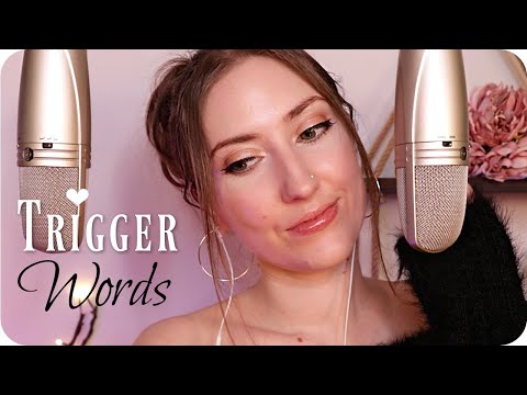 ASMR Most Tingly Trigger Words 💜 Deep Breathy Whispering Extra Close Up for Your Relaxation & Sleep