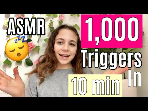ASMR| 1,000 triggers in 10 Minutes!!!