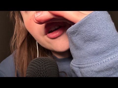 ASMR Unintelligible Whispering || clicky cupped whisper