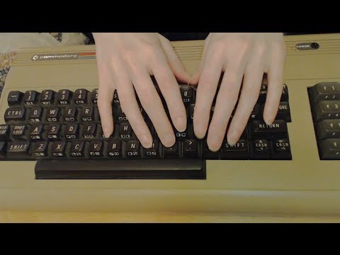 [ASMR] Flashback Friday: Commodore 64 Keyboard Sounds + Dusting (No Talking)