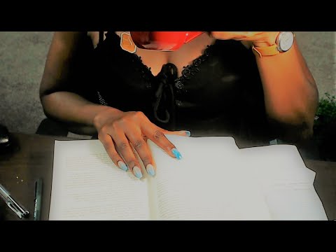 ASMR Madame Secretary: Flipping/crinkling pages, sorting/ ripping documents with pen scratching