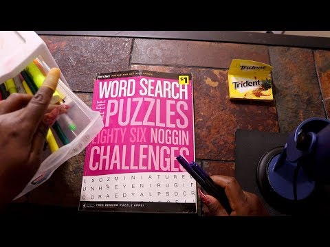ASMR Word Search Trident Chewing Gum Pass Time