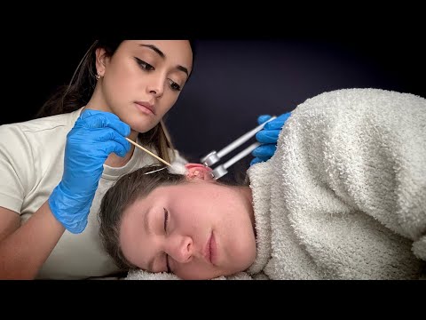 ASMR Ear Exam, Hearing Test, Deep Cleaning & Ear Seeds | [Real Person] Soft Spoken Roleplay