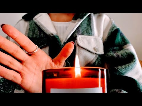 ASMR Visual Triggers Hand Movements No Talking | Face brushing | Candle Light Trigger Sleep Hypnosis
