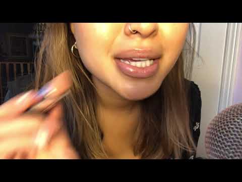 ASMR | lipstick application, mouth sohnds