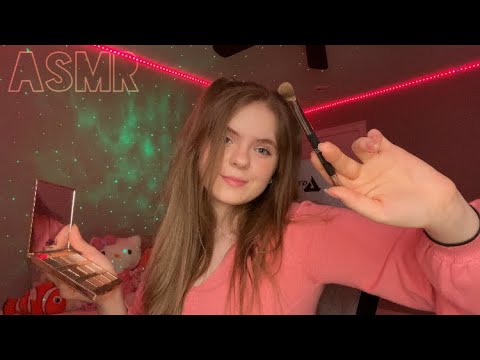 ASMR Fast & Aggressive makeup application roleplay ~ trying different holiday looks on you💄🥰