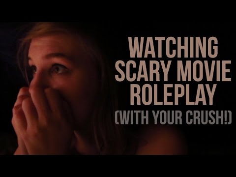 [ASMR] Watching Scary Movie Roleplay (with your crush!)