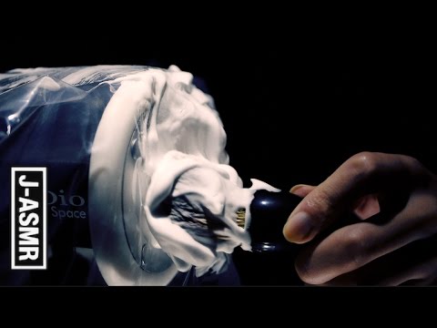 [音フェチ]シェービングクリームをビニール袋に塗る - Shaving Cream(3Dio)[ASMR]