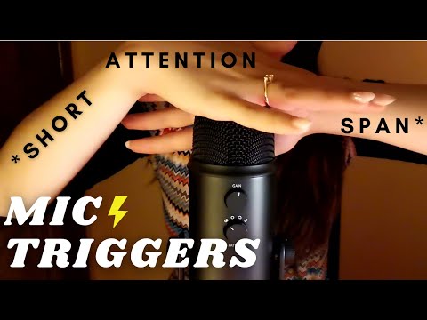 ASMR - FAST AND UNPREDICTABLE FOR SHORT ATTENTION SPAN | 1 minute triggers