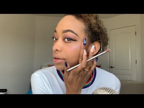 ASMR | GRWM full face using FENTY BEAUTY | (lots of tapping)