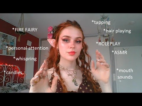 fairy helps you fall asleep and shows you how to be a fire fairy | roleplay | ASMR deutsch/german
