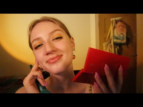 [ASMR] Friend practices makeup on you 🥰 ~ personal attention, layered sounds