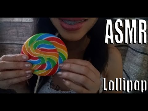 {ASMR} lollipop sucking and licking sounds