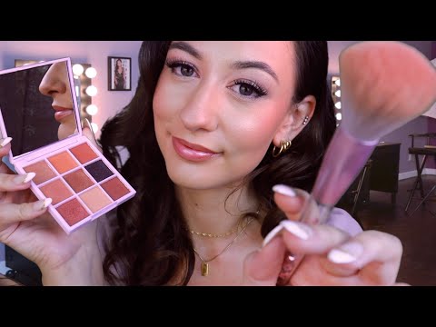 ASMR Fast & Aggressive Doing Your Makeup Roleplay ♡ Layered Sounds, Personal Attention