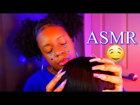 ASMR - BRAIN MELTING SCALP MASSAGE + HAIR BRUSHING 💖🤤✨
