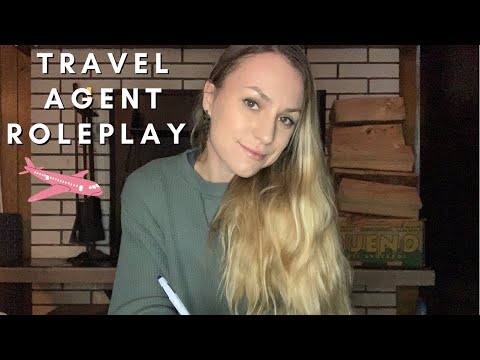 TRAVEL AGENT ROLEPLAY ASMR | SOFT WHISPERING AND TYPING SOUNDS ASMR | ASKING YOU QUESTIONS ASMR