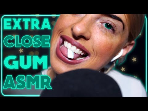 [ASMR] Extremely close up and personal gum chewing sounds !!