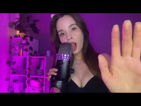 ASMR Fast & Agressive Mouth Sounds and Hand Movements Visual Triggers