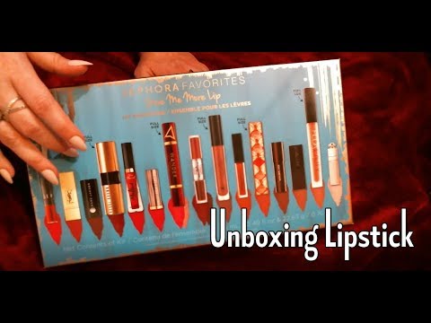 [ASMR] Unboxing Lipstick (Softly Spoken)