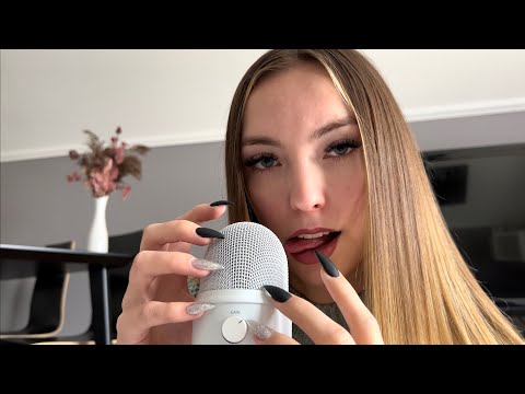 ASMR but MIC SCRATCHING and tapping with mouth sounds✋🏼 (no talking)