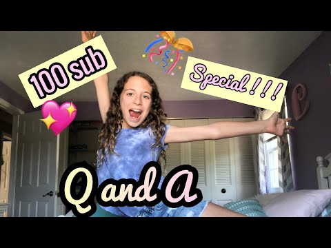 100 sub special!!!🎈 Q AND A 😁